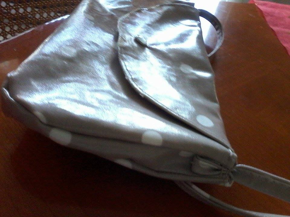 Sac fait avec mon amie Manuela en toile cirée